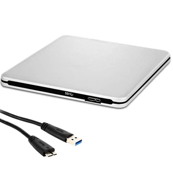 9.0/9.5 mm, USB 3.0 Zunanji Blu-ray Optičnih Pogonov Ohišje SATA DVD Primeru Podporo 3.0 Gbps Za laptop Prenosnik