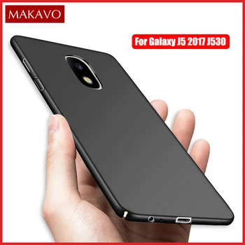 MAKAVO Za Samsung Galaxy J5 2017 Primeru Težko 360 Slim Mat Hrbtni Pokrovček Telefona Primerih Za Samsung J5 2017 EU J530F J5 Pro Stanovanj