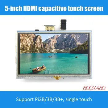 7/5/4/3.5-palčni LCD-monitor HDMI 1024X600 HD zaslon na dotik kapacitivni zaslon za Raspberry Pi 4 Model B 3B+/3B/2B/B+ zaslon na dotik