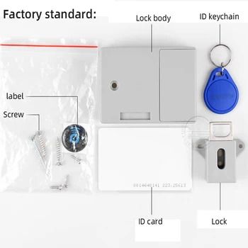 Inteligentni 125KHZ EM RFID ID kartico kabinet zaklepanje nevidno, skrito zaklepanje električni predal omare zaklepanje RFID ključ