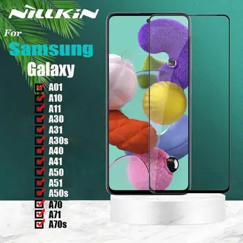 Nillkin Polno Zajetje Kaljeno Steklo za Samsung Galaxy A50/A51/A50s/A70/A71/70/A30/A30s/A31/A41/A11 Stekla Screen Protector
