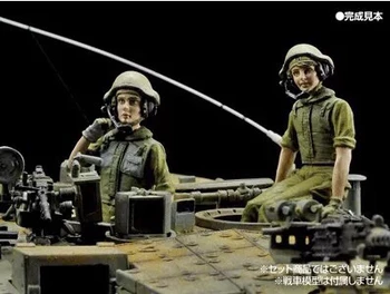 1/35 obsega Sodobni Vojaški tank zbora 2 izraelci Ženski vojak miniature Smolo Model Kit slika Brezplačna Dostava