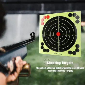 20 kos Lov usposabljanje ciljnih papir Fluorescence Nalepke Streljanje pištolo cilj papir visoke kakovosti, notranji Cilj papirja