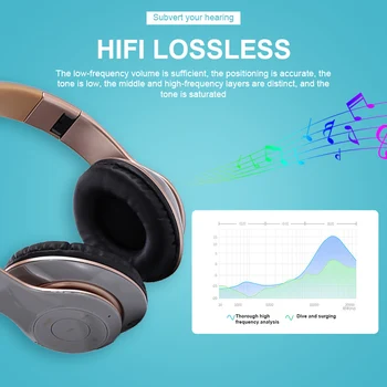 Noise Cancel Brezžične Slušalke Z Mikrofonom Zložljive Bluetooth Slušalke in TV PC Tablet Blutooth Adapter Telefon Glasbeni Čelada