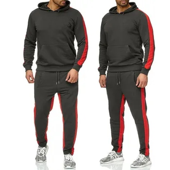 2020 Novo sweetshirt moški tek fitnes šport priložnostne moški pulover s kapuco + hlače za tek športni set za moške set