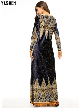 Plus Velikost Maxi Muslimansko Obleko Abaya Dubaj Ženske Ramadana Moslim Tam Kaftan Molitev Haljo Hidžab Obleke Islamske Turčija Islamska Oblačila