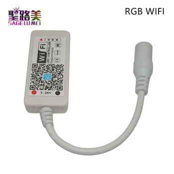 DC12V-24V MINI RGB RGBW RGBCW LED WIFI krmilnik RF, IR daljinski Glasba Čas 3ch 4ch 5ch 5V WIFI krmilnik telefon APP za LED Trak