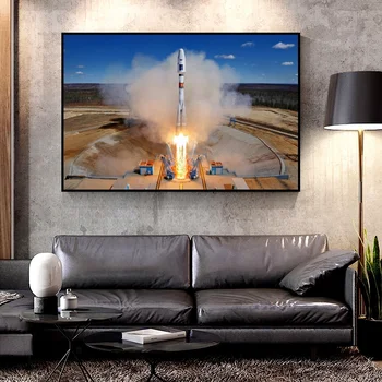 Artcozy Olje, Platno Slikarstvo soyuz_rocket_space_launch_vostochny_cosmodrome_russia_spaceport Za Dekoracijo Doma Wall Art