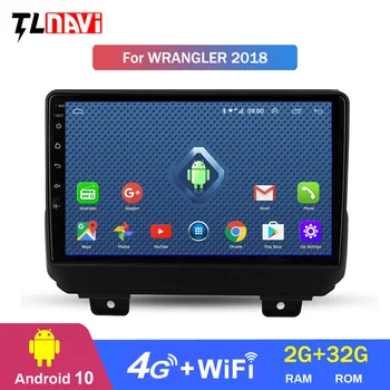 4G Lte 2G RAM Za 1Jeep Wrangler 4 JL 2018 2019 Avto Radio Večpredstavnostna Video Predvajalnik Navigacija GPS Android 10