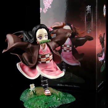 Novi Anime Demon Slayer Slika Kamado Nezuko Figur Kimetsu Ne Yaiba Akcijska Figura, PVC Zbirka Model Igrače Nezuko Lutka Figur