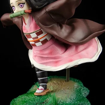 Novi Anime Demon Slayer Slika Kamado Nezuko Figur Kimetsu Ne Yaiba Akcijska Figura, PVC Zbirka Model Igrače Nezuko Lutka Figur
