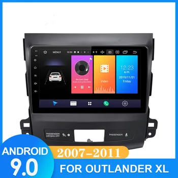 Android 9.1 avto gps dvd predvajalnik Za Mitsubishi Outlander XL 2007-2011 z avtoradio večpredstavnostna video in navigacijski DVD MP5 GPS
