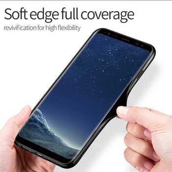 Svetleče Temno Žareče Primeru Telefon Za Samsung Galaxy S8 S9 S10 Plus Opomba 8 9 Steklen Pokrov Coque S10e Luksuzni Silikonski Fundas Lupini
