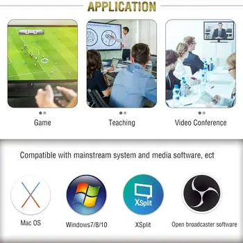 Visoka hitrost Zvočni in Video posnetki Kartico HDMI USB Igre Capture Card Živo Diktafon, Snemanje za Windows Ma OS X, Linux