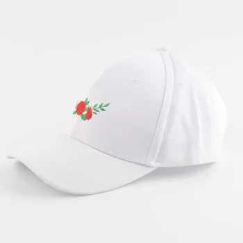 Bombaž rose oče klobuk za ženske, moške nastavljiv cvet baseball skp vezenje vrnitev žoge klobuk ukrivljen poletje, sonce klobuk