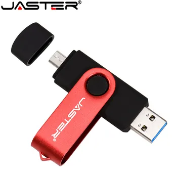 JASTER ključek USB OTG Pero Disk 128GB 64GB Usb Ključek 32GB USB ključ za Android Pametni Telefon/PC Črno Modra Rdeča Pendrive
