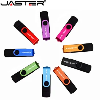 JASTER ključek USB OTG Pero Disk 128GB 64GB Usb Ključek 32GB USB ključ za Android Pametni Telefon/PC Črno Modra Rdeča Pendrive