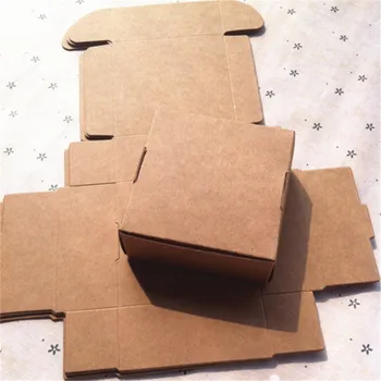 50pcs 103*180*17 mm 350gsm Rjav Papir, Kraft Polje Post Obrti Pack Škatle Embalaža za Shranjevanje Kraft Papir, Škatle Poštni Polje