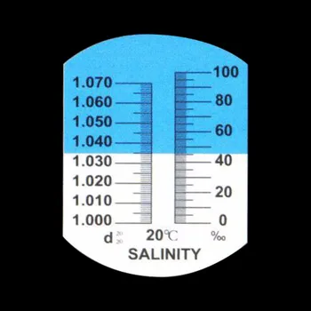 Yieryi Ročni Merilnik Slanosti 0-10 Natrijev Klorid Koncentracija Plemenskih Refraktometer Morju Gravimeter Akvarij z box