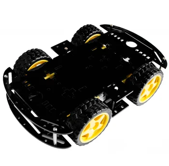 5 barv (izberete eno barvo )4WD Smart Robot Avtomobilske Šasije Kompleti za arduino s Hitro