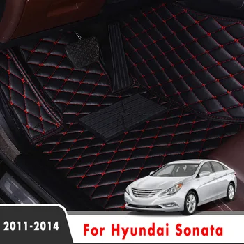 Za Hyundai Sonata YF 2013 2012 2011 Avto predpražnike Notranje Oblikovanje po Meri Nepremočljiva Zajema Usnje, Preproge, Dekoracijo