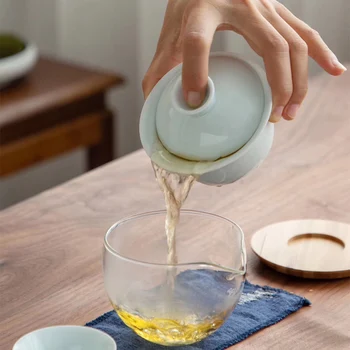 TANGPIN celadon keramični gaiwan čaj pokal za puer kitajski kung fu potovanja čaj nastavite drinkware
