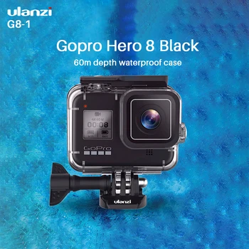 Ulanzi G8-1 60M Vodoodporno Ohišje potapljaško Ohišje za Gopro Hero 8 Black Kletko Podvodni Posnetek Oprema W Objektiv Barvni Filter Adapter