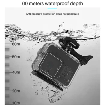 Ulanzi G8-1 60M Vodoodporno Ohišje potapljaško Ohišje za Gopro Hero 8 Black Kletko Podvodni Posnetek Oprema W Objektiv Barvni Filter Adapter