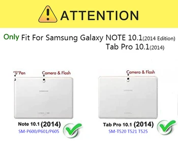 360 Stopinjsko vrtljivo Stojalo za Samsung Galaxy Tab 10.1 Pro SM-T520 SM-T521 SM-525 NOTE 10.1 Edition SM-P600 SM-P601 SM-605