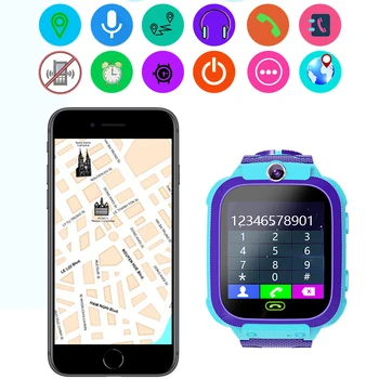 Anti Izgubil Pametno Gledati LBS Otrok Bluetooth Glasbe GPS Informacije Pritisni in Nepremočljiva Smartwatch Android, IOS Lokator Tracker