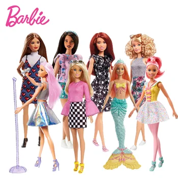 Prvotni Barbie Lutka Moda Profesionalne Lutke Kmetje Ice Drsalec Pop Zvezda Cupcake Kuhar Model Igrača, Lutka Punca Rojstni dan FBR37