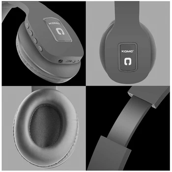 KOMC Bluetooth Slušalke Brezžične Slušalke Športne Teče Slušalke z Aux Kabel Stereo HD Mic za iPhone, Pametni telefon