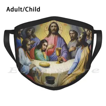Jezus Tiskalni Stroj Filter Smešno Masko Jezus Gospod Bog Jusus Vere, Vere Križ Pismo Cerkev Smešno Jezus Je Gledal Meme