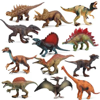 2Pcs/set Prazgodovinske Jurassic Dinozavri Svetu Pterosaur Tyrannosa Živali Model figuric PVC Visoke Kakovosti Igrača za Darilo Otrok