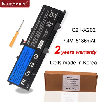 KingSener C21-X202 Laptop Baterija za ASUS VivoBook S200 S200E X201 X201E X202 X202E S200E-CT209H S200E-CT182H S200E-CT1 5136mAh