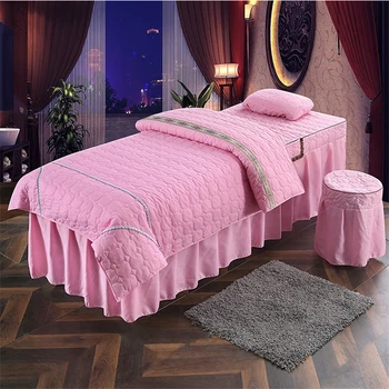 Kozmetični Salon postelja kritje Kratek Lepoto Posteljo Stanja Bedspread z Luknjo Masaža Telesa Postelja Kritje Posteljni set