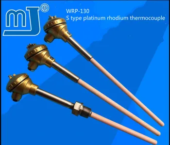 WRP-130 platinum rodij termočlen, S tipom, natančnost, visoko temperaturo korund cev, 0-1600 stopnjo temperaturni senzor.