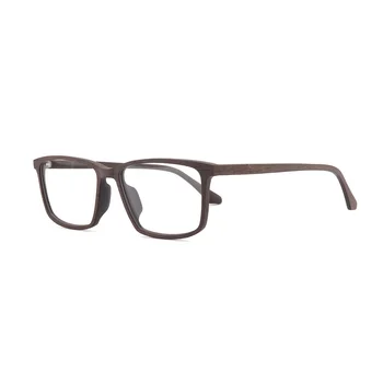 HDCRAFTER Lesene Recept Okvir Očal za Moške Optični Kratkovidnost Eye Glasses Okvir Jasno Full Frame Očala Očala