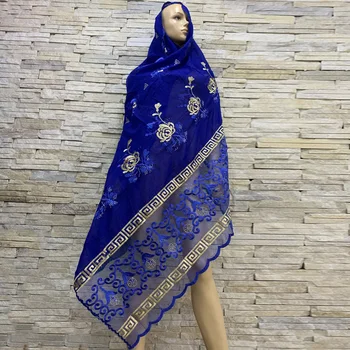 Afriške Ženske Bombaž Muslimanske Rute Mode Set Headscarf Neto Turban Šal Mehko Indijski Ženski Hidžab Zaviti Pozimi BF-180