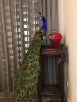 Umetno ptico velika 100 cm lepa pav perje model pene&perje ptic obrti,domači vrt dekoracijo darilo a2620
