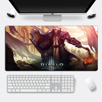 DIABLO ⅲ Velike Gaming Mouse Pad Zaklepanje Rob Otaku Gume Velike MousePad Igralec 60x30cm XXL Laptop Desk Računalniška Tipkovnica Mat