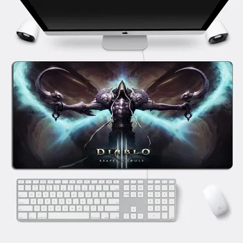 DIABLO ⅲ Velike Gaming Mouse Pad Zaklepanje Rob Otaku Gume Velike MousePad Igralec 60x30cm XXL Laptop Desk Računalniška Tipkovnica Mat