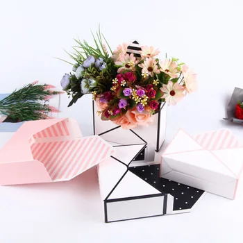 6PCS Mini sredstev polje vrsta ustvarjalnih korejski cvetlični šopek cvetlični strani-zložen darilo polje Valentinovo cvet polje