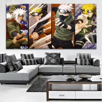 1 Plošča Naruto Shippuden Plakat Sodobne Dom Dekorativni Bedroon Stenske Umetnine Platno HD Tiskanje Vrste Animacije Velike Slike
