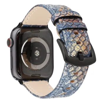 Usnje Watch Trak za Apple ura 5 4 3 21 band 44 mm 38 mm 42mm 40 mm Usnje Zanke Punk Stil Dvojni Trak za Iwatch Band