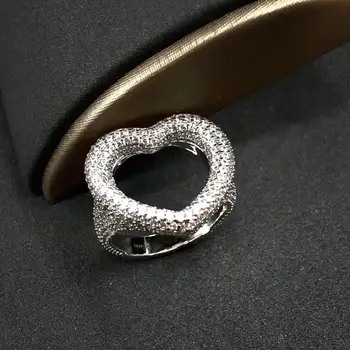 Cheny s925 sterling srebrni prstan decembra novo ljubezen v obliki srca obroč ženska osebnost klasično svetlobno razkošje bolgarski slog