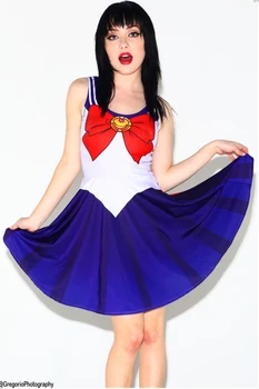 Vroče Prodajo 10 Barvo Seksi Anime Precej Vojak Sailor Moon Lolita Halloween Kostum Za Žensko Modno Božič Študent Cosplay Obleko