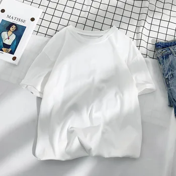 LXS22 Poletje nova barva enostavna in vsestranska udobno priložnostne kratek sleeved majica s kratkimi rokavi