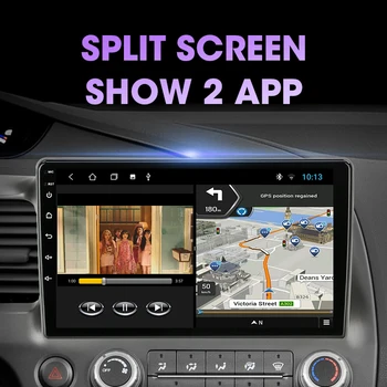 JMCQ Android 9.0 Za Honda Civic 2005-2012 avtoradio, predvajalnik navigacija GPS Multimedia 2Din DVD predvajalnik, audio stereo Razcep Zaslon