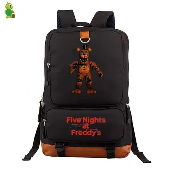 Pet Noči Na Freddy je 2 FNAF Nahrbtnik Igrača Freddy Chica Laptop Nahrbtnik za Najstniški Fantje Dekleta Velika Šola Potovanja Nahrbtnik
